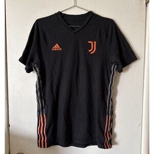 2020/2121 Adidas Juventas Travel Jersey T-Shirt Black & Orange | Mens Small